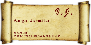 Varga Jarmila névjegykártya