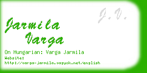 jarmila varga business card
